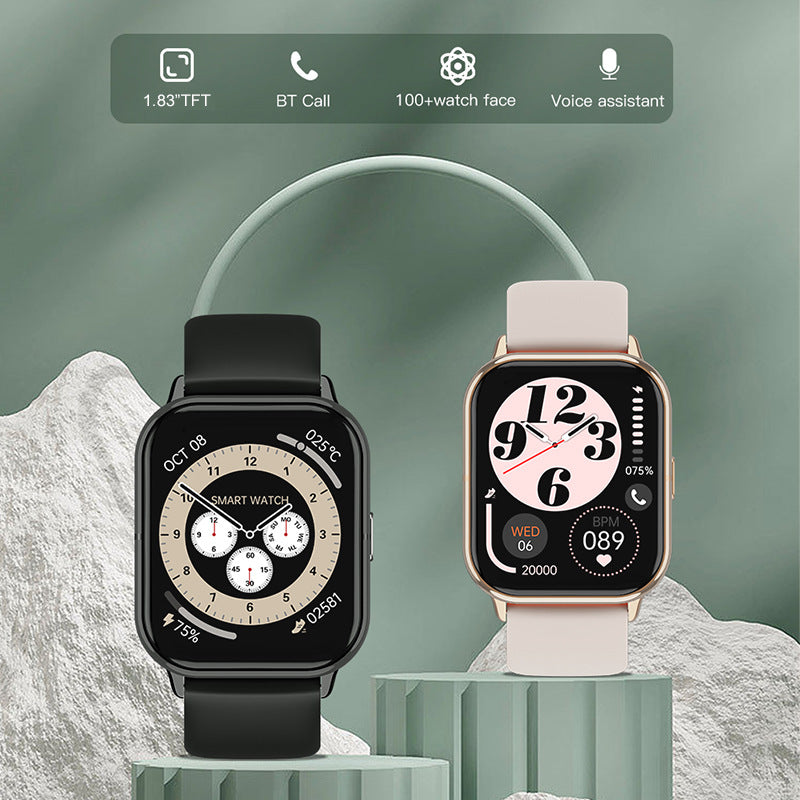 Smart Watch(Answer/Make Call), 1.83" Smartwatch for Men Women IP68 Waterproof, 100+ Sport Modes, Fitness Activity Tracker-0