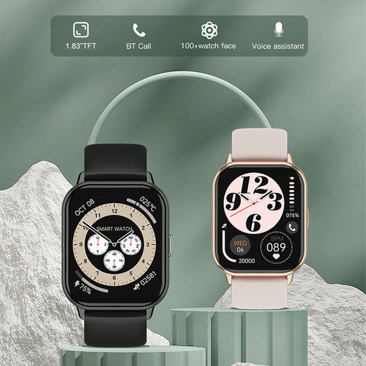 Smart Watch(Answer/Make Call), 1.83" Smartwatch for Men Women IP68 Waterproof, 100+ Sport Modes, Fitness Activity Tracker-0